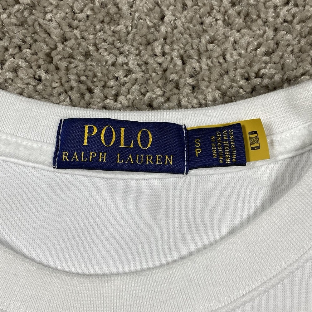 Polo Ralph Lauren Yacht Club Challenge Circle P Sweatshirt White Mens Small - Picture 3 of 10